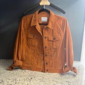 Old Navy orange corduroy jacket